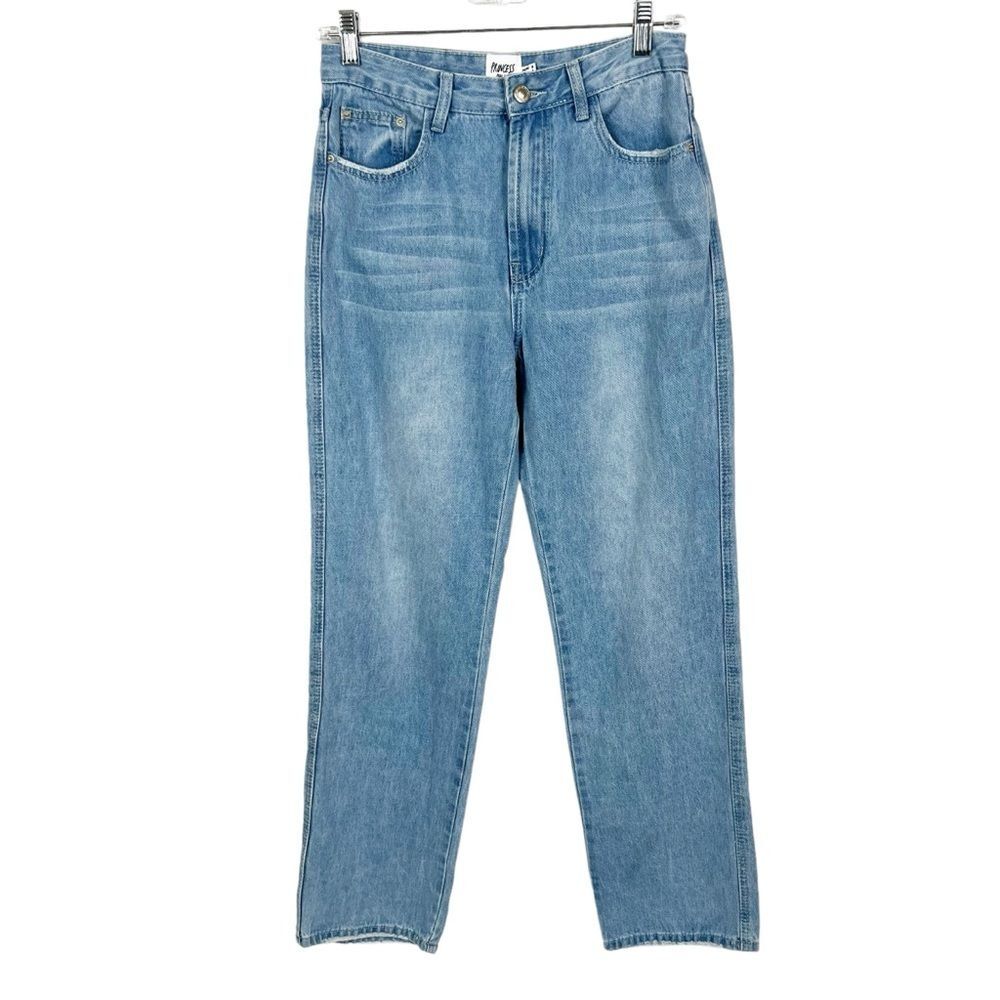 Princess Polly Light Vintage Wash High Rise Straight Leg Jeans Women’s Size 4